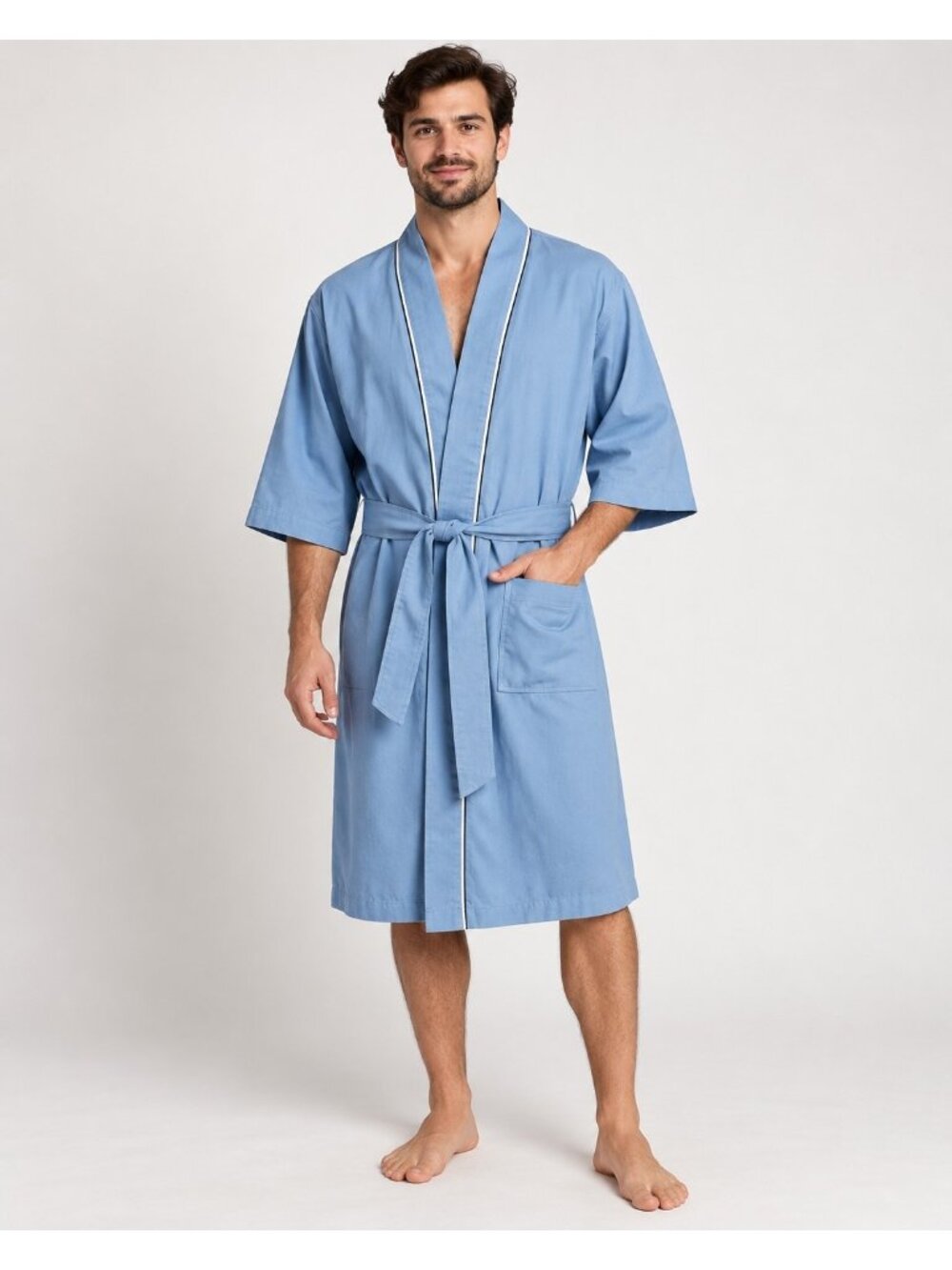 VTG McGregor Mens Classic Blue Robe Cotton One Size Made In USA